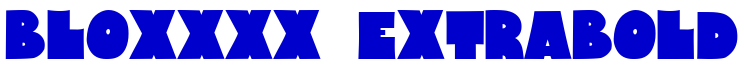Bloxxxx ExtraBold шрифт
